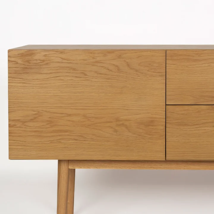 Zuiver - High On Wood Cabinet, Eiche, 2 Schubladen, 2 Türen
