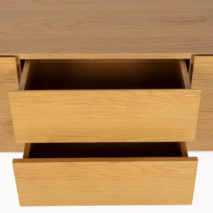Zuiver - High On Wood Cabinet, Eiche, 2 Schubladen, 2 Türen