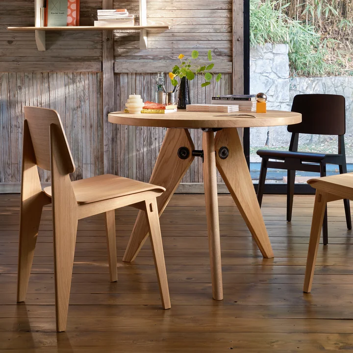 Vitra - Guéridon Esstisch, Ø 90 cm, Eiche geölt