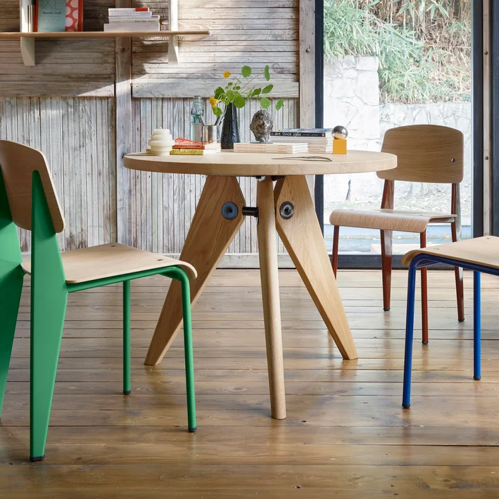 Vitra - Guéridon Esstisch, Ø 90 cm, Eiche geölt
