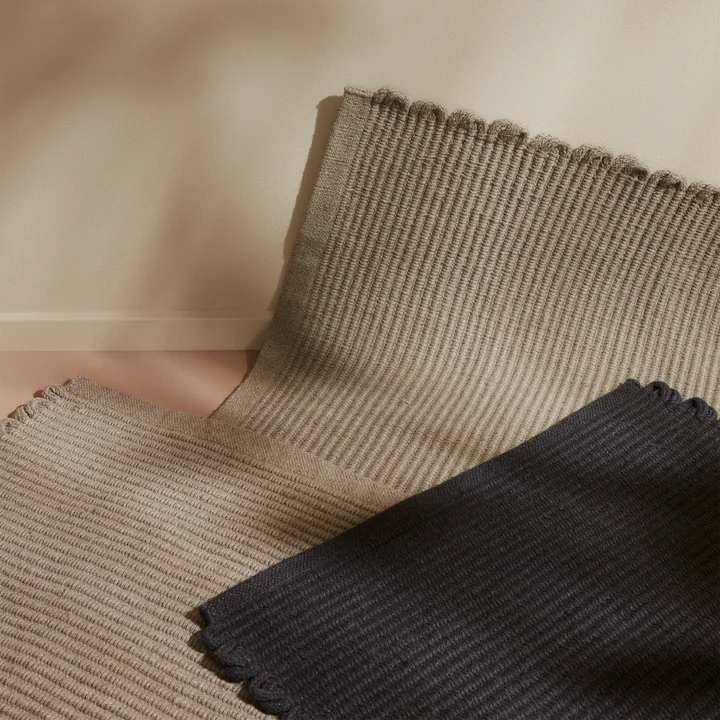 AYTM - Redono Fußmatte, 50 x 70 cm, taupe und dunkelgrau