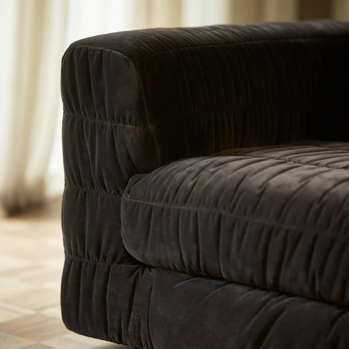 HKliving - Club Sofa, velvet espresso