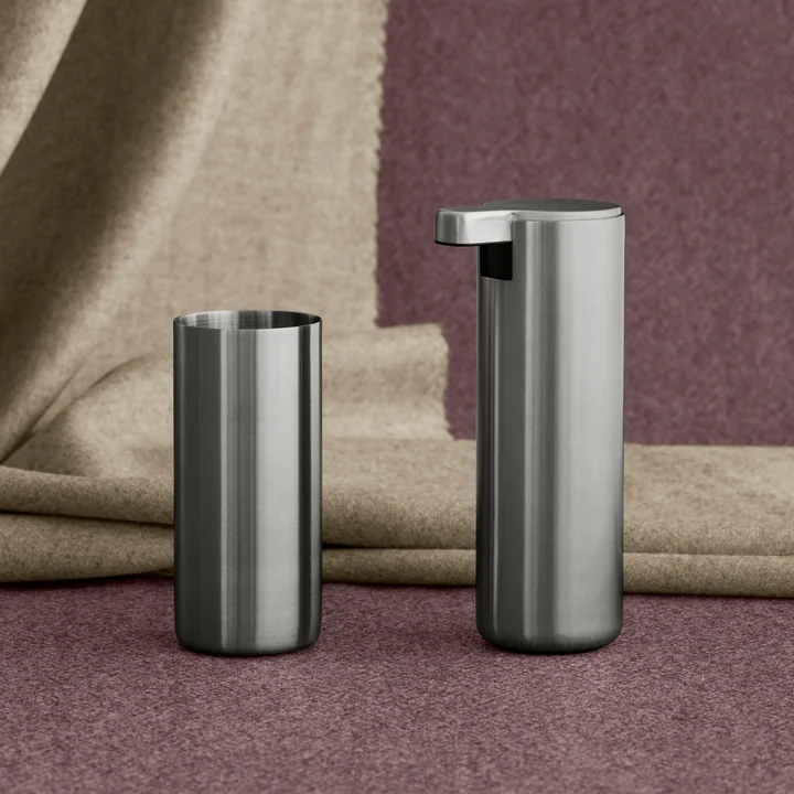 Blomus - Modo Seifenspender und Zahnputzbecher, Edelstahl