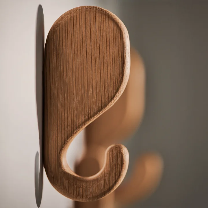 Bolia - Nob Wandhaken 11,5 cm, Eiche geölt