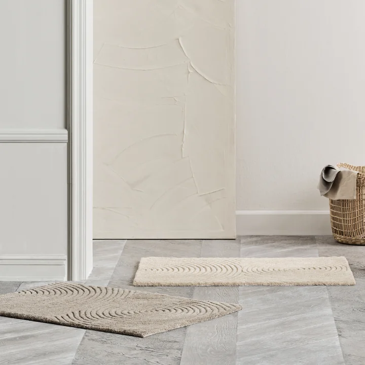 Bolia - Zen Fußmatte 60 x 90 cm, dunkelbeige und beige