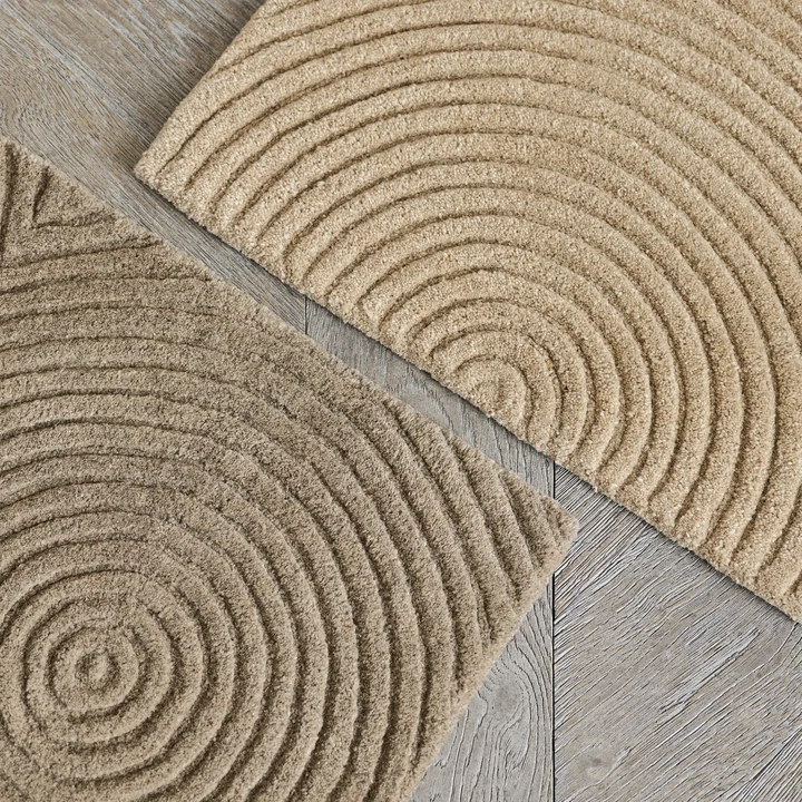 Bolia - Zen Fußmatte 60 x 90 cm, dunkelbeige und beige