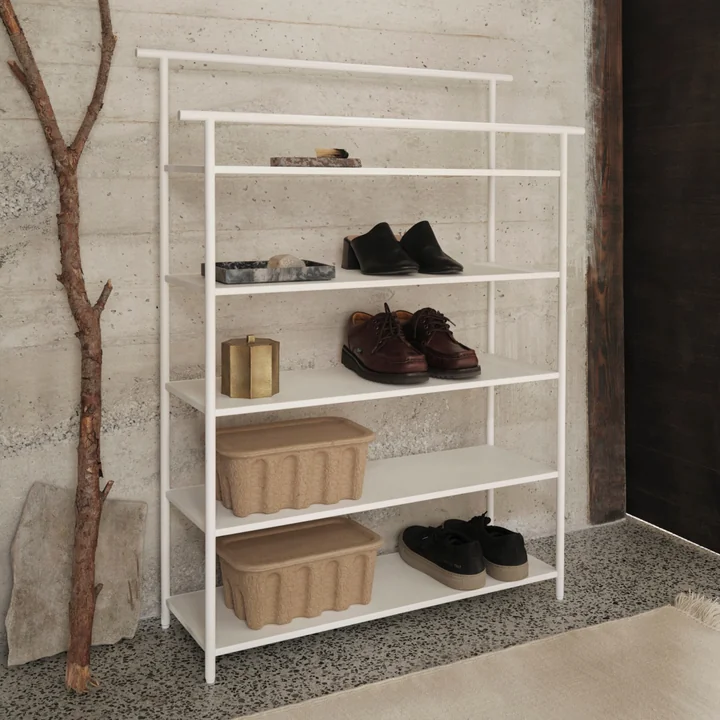 Ferm Living - Dora Standregal, H 105,8 x 82 cm, weiß