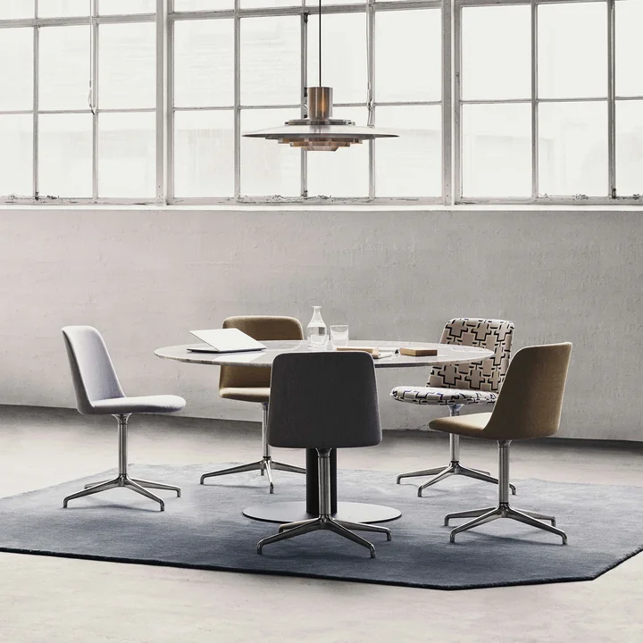 &Tradition - The Moor Teppich AP6, 240 x 240 cm, grey blue thunder