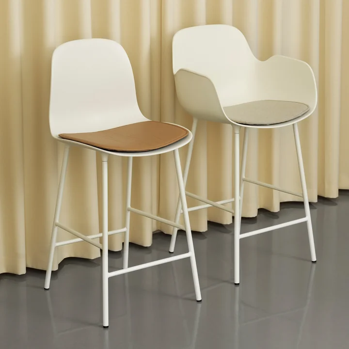 Normann Copenhagen - Sitzkissen zum Form Stuhl, Leder brandy