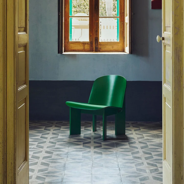 HAY - Chisel Lounge Chair, lush green
