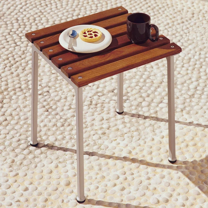 HAY - Traverse Outdoor Hocker, Aluminium / Esche geölt