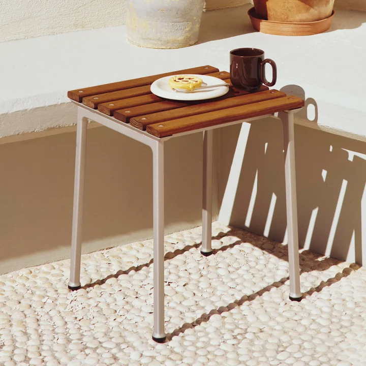 HAY - Traverse Outdoor Hocker, Aluminium / Esche geölt