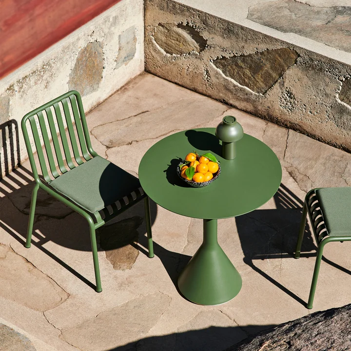 HAY - Palissade Cone Tisch Ø 90 x H 74 cm, olive