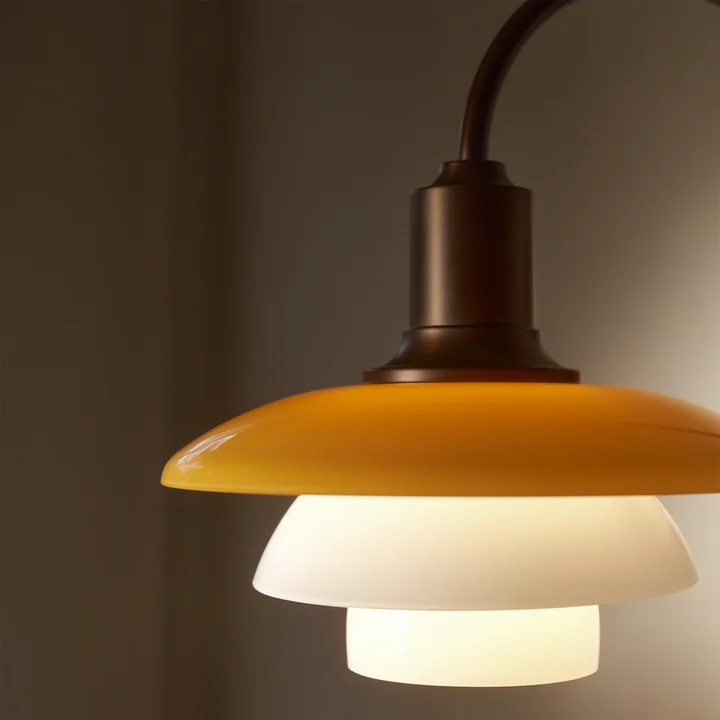 Louis Poulsen - PH 2/2 Centenary Edition Wandleuchte, amber / opal weiß