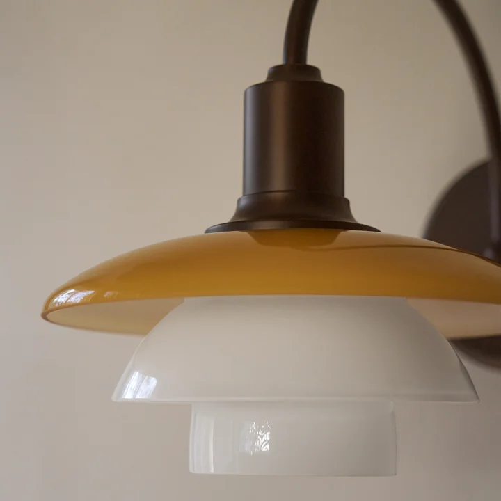 Louis Poulsen - PH 2/2 Centenary Edition Wandleuchte, amber / opal weiß