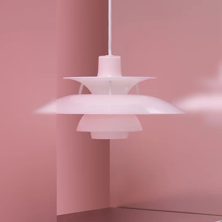 Louis Poulsen - PH 5 320 Opal Pendelleuchte, opal pale rose