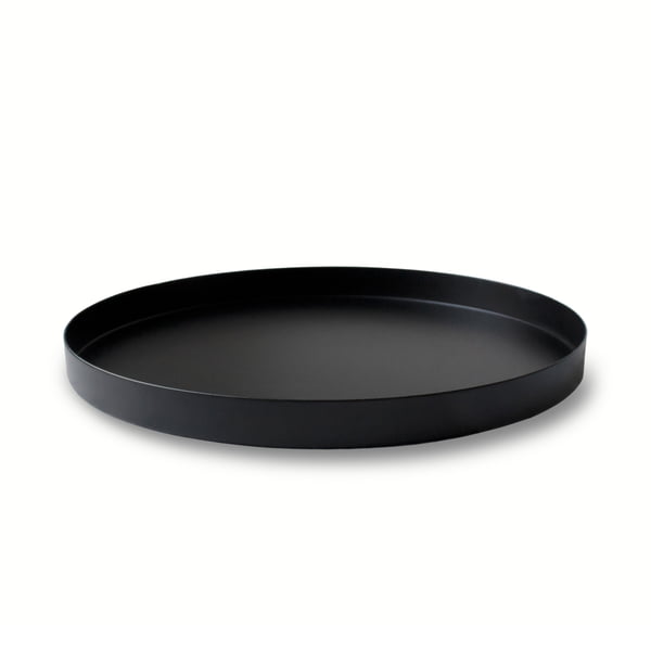 Schwarzes Deko-Tablett 40 cm groß