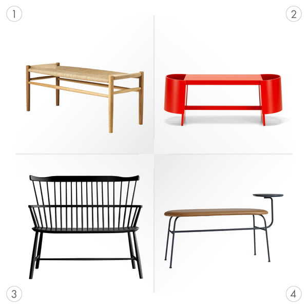 Sitzbänke in großer Design-Vielfalt