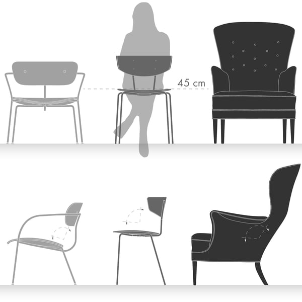 Sessel, Stuhl oder Lounge Chair