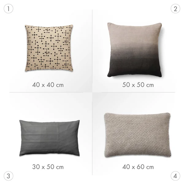 Design-Kissen: die passende Größe und Form