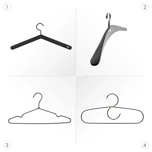 Design-Kleiderbügel in verschiedenen Formen