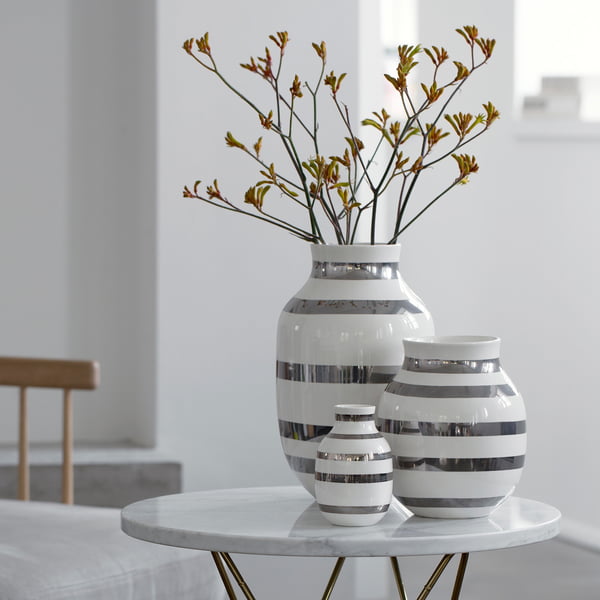 Kähler Vasen mit Streifendesign