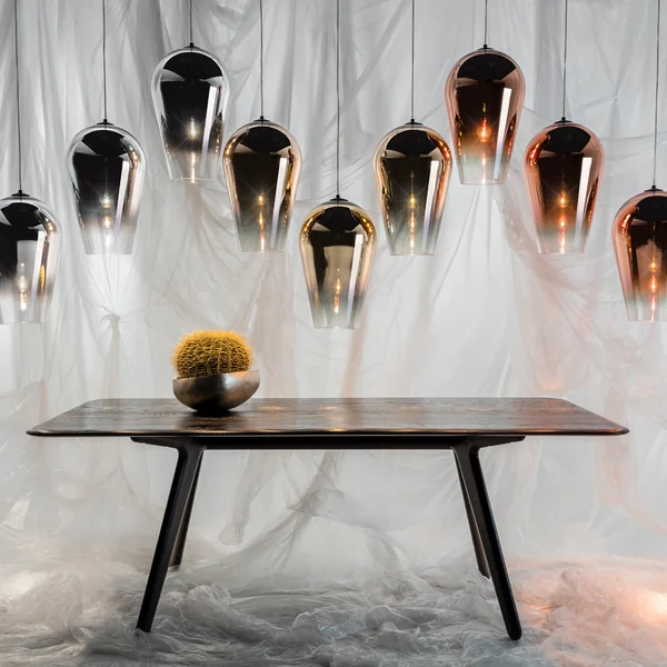 Die Tom Dixon - Fade Pendelleuchte in gold / kupfer / chrom