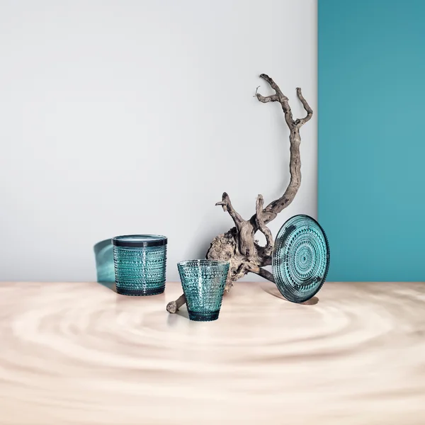 Kastehelmi Geschirr von Iittala in Seeblau