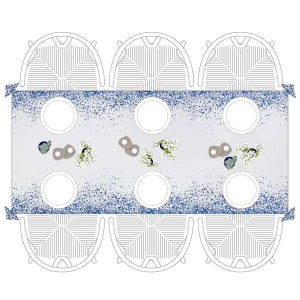 Tisch dekorieren - Grafik Tischdeko