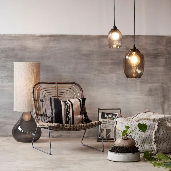 Kawa Lounge Sessel, Rattan von House Doctor