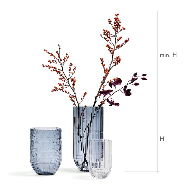 Vase Vertigo Dots Design Porzellan 20x10x10cm mint Dekoration Blumenvase 