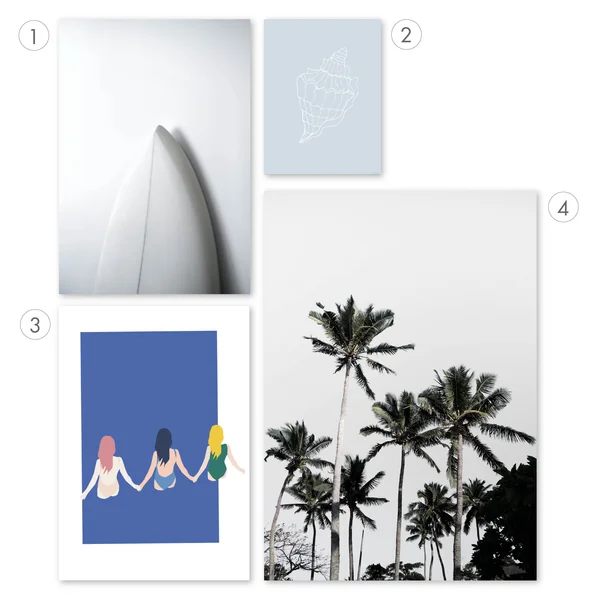 Poster-Motive kombinieren: Thema Strand