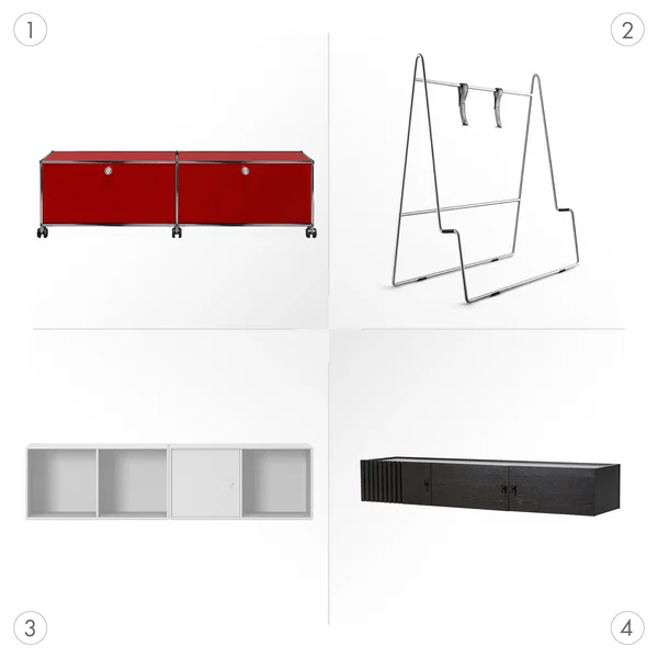 TV-Lowboard: hängend, stehend, offen oder geschlossen