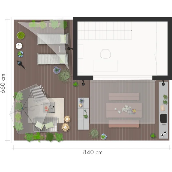 Grundriss: Dachterrasse planen