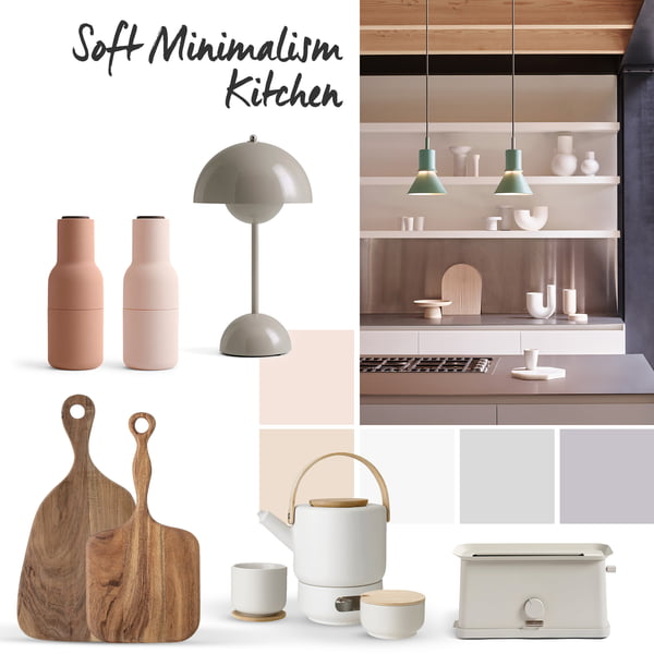 Blogbeitrag - Kücheninspiration - 4 Küchen - 4 Styles - Moodboard - Wohnideen - Soft Minimalism