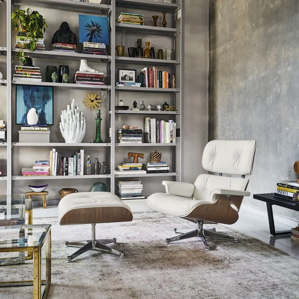 Vitra - Lounge Chair & Ottoman, Nussbaum