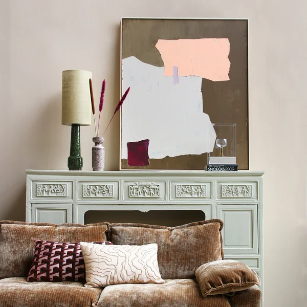 Abstraktes Gemälde von HKliving in der Ausführung nude