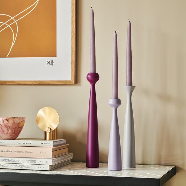 Blossom Kerzenhalter, Tulpe / deep purple von applicata