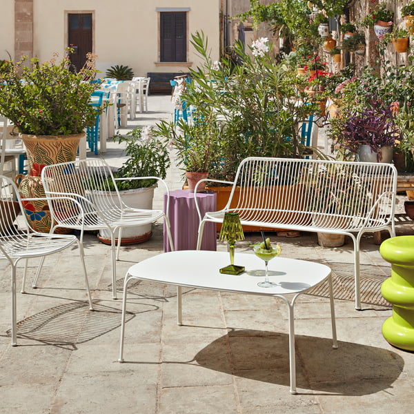 Hiray Gartensofa, Lounge Chair und Gartentisch