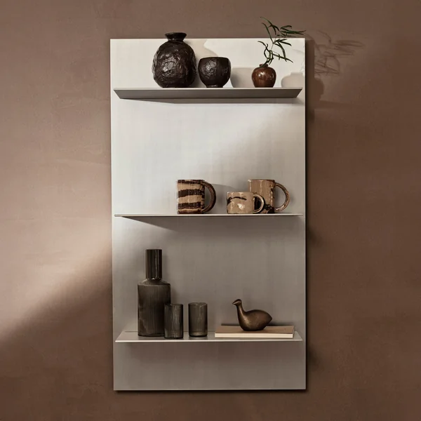 Lager Triple Wandregal, Aluminium von Ferm Living