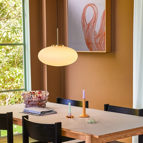 Hübsch Interior - Serene Pendelleuchte Ø 40 cm, weiß