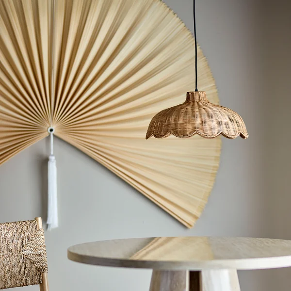 Bloomingville - Pittu Pendelleuchte, Ø 42 x H 20 cm, rattan