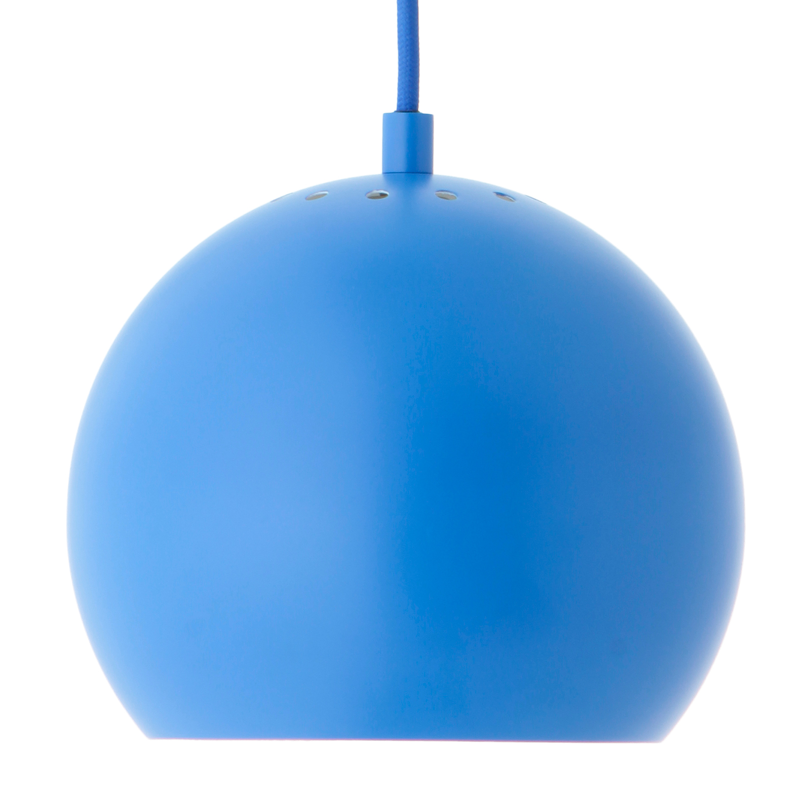 frandsen - édition limitée suspension new ball ø18cm - brighty blue/mat/abat-jour h x ø 16x18cm/baldaquin h x ø 2,5x11,5cm/e27 220-240v 50/60hz/40w/am