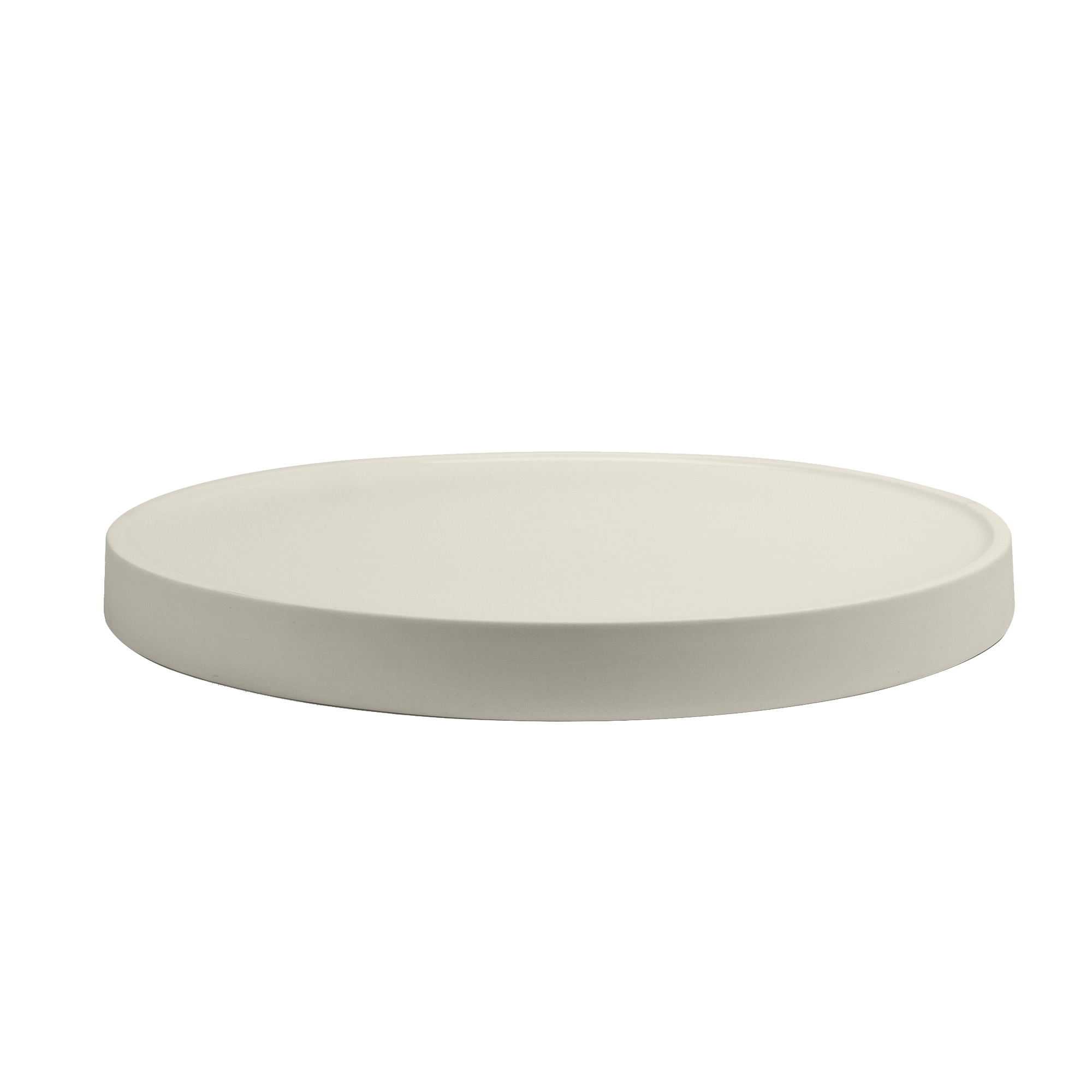 yunic - assiette de service divy porcelaine - blanc/hxø 2,5x28cm