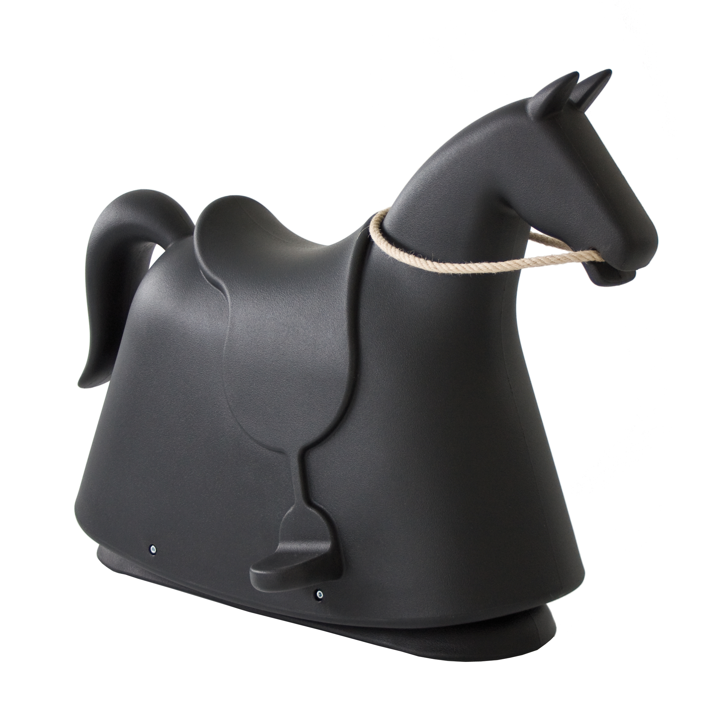 Black rocking horse on sale