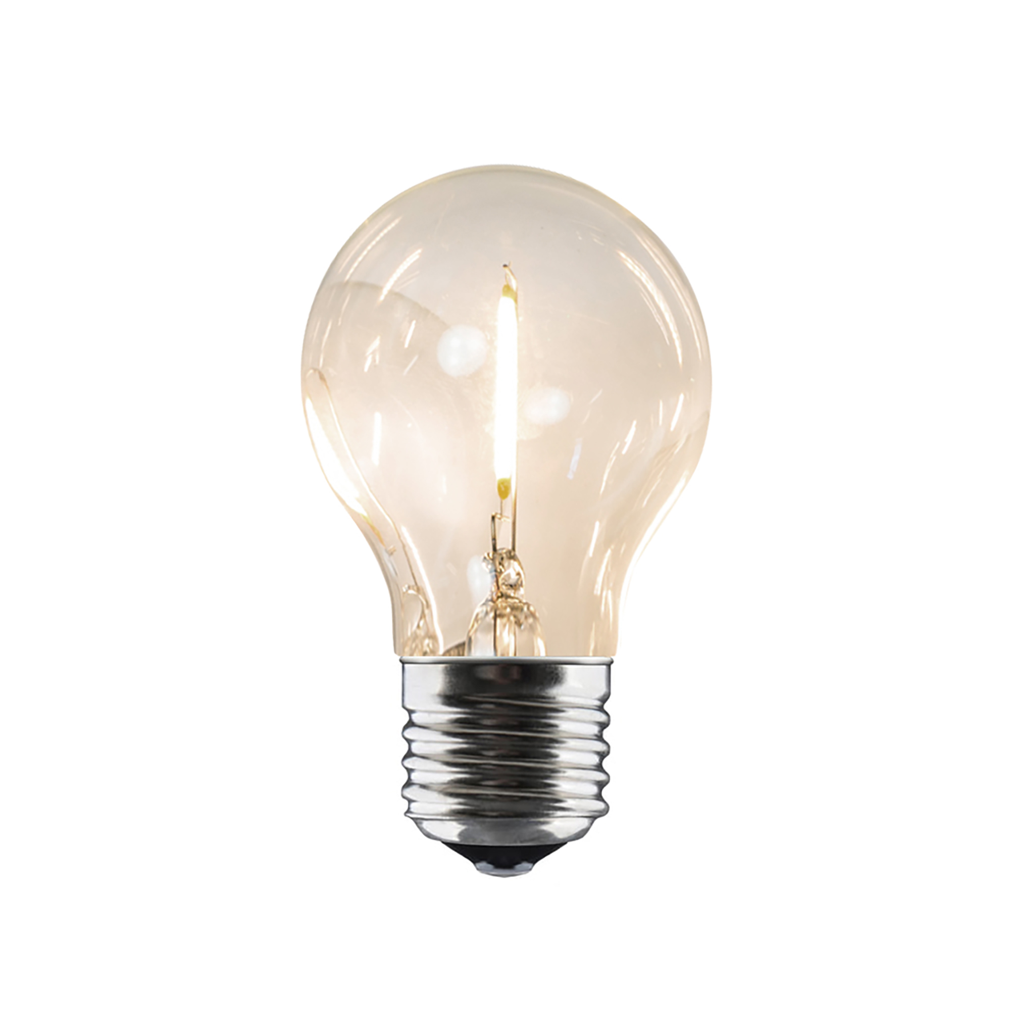 Collection - Vervangingslamp voor LED-lichtketting - transparent/rond/E27/6W/220-240V 50/60Hz/fitting met linkse schroefdraad