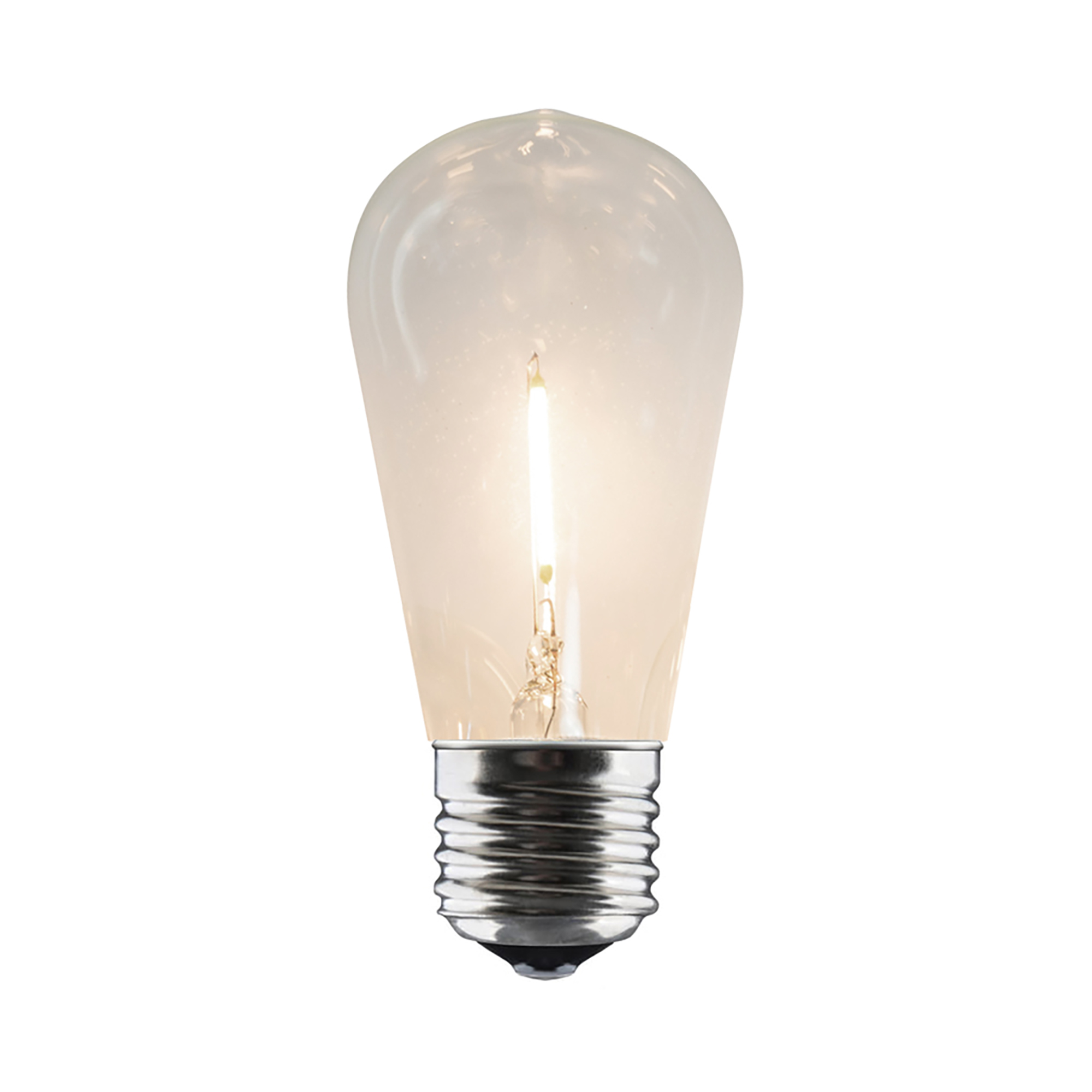 Collection - Ampoule de rechange pour chane lumineuse LED - transparent/ovale/E27/6W/220-240V 50/60Hz/douille avec filetage  gauche