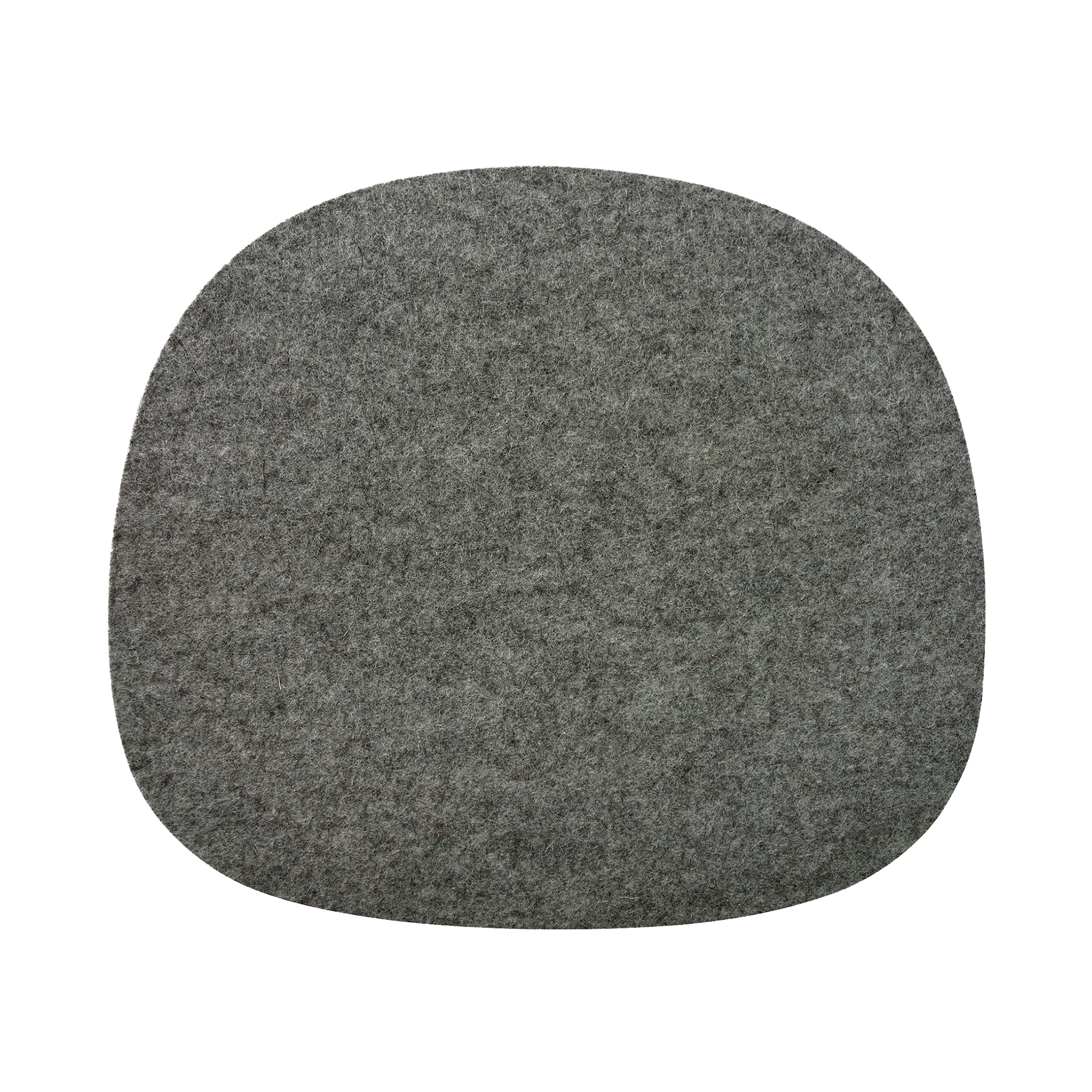 Collection - Coussin d'assise en feutre - gris fonc (175)/tachet/LxlxH 36,5x32x0,4cm/antidrapant