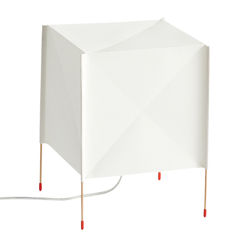 hay - lampe de table paper cube - blanc/lxhxp 21,5x30,5x21,5cm/avec interrupteur/ douille 1x e14 max. 8w