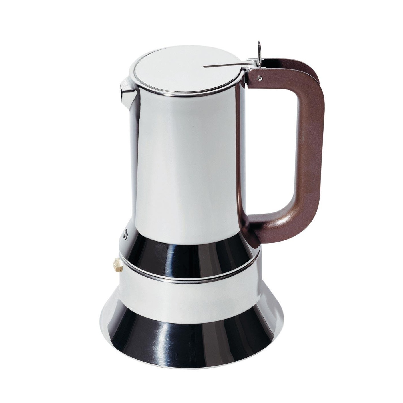 Alessi - 9090 Espresso Maker with Magnetic Base 30cl - edelstahl/glänzend poliert/H 20,5cm / Ø 12,5cm/30cl/ 6 Tassen